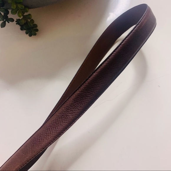 Coach Handcrafted Tumbled Cowhide Mocha Brown Belt women’s 36” - Picture 8 of 10